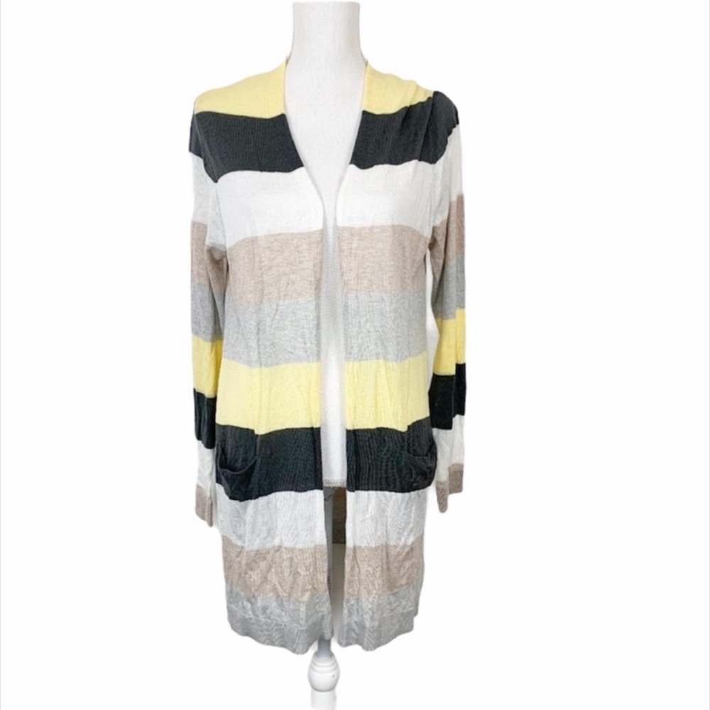 Cotton Emporium striped open cardigan